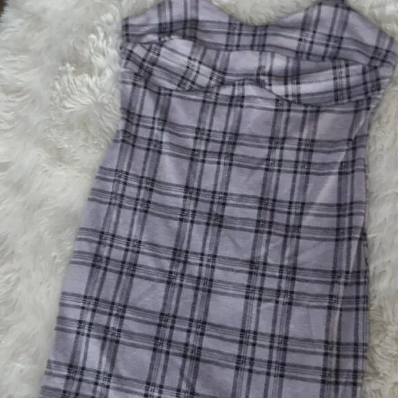 ladies Popular 21 pink plaid dress LW - Picture 1 of 3